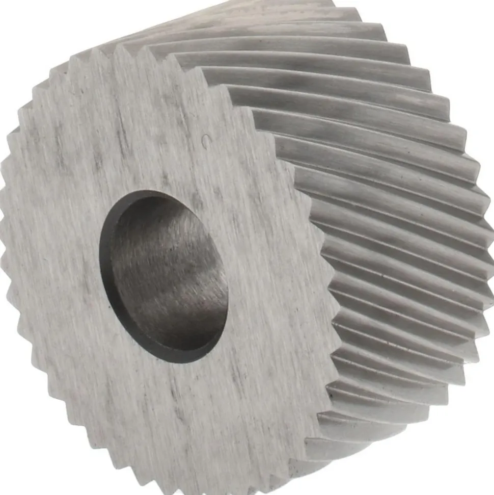 Standard Knurl Wheel: 3/4" Dia, 90 ° Tooth Angle, 20 TPI, Diagonal, High Speed Steel