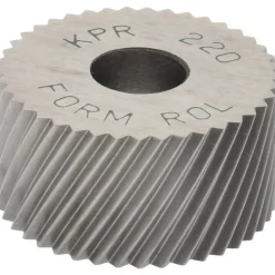 Standard Knurl Wheel: 3/4" Dia, 90 ° Tooth Angle, 20 TPI, Diagonal, High Speed Steel