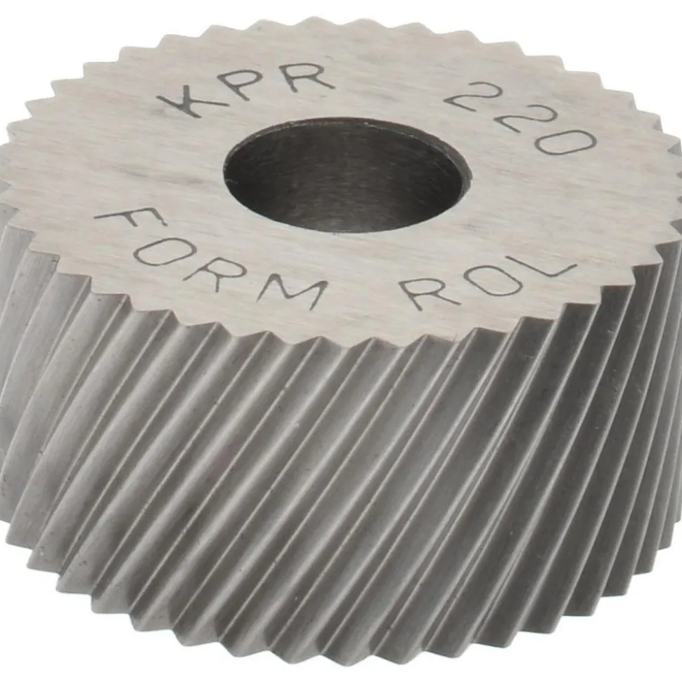 Standard Knurl Wheel: 3/4" Dia, 90 ° Tooth Angle, 20 TPI, Diagonal, High Speed Steel