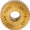 Standard Knurl Wheel: 3/4" Dia, 90 ° Tooth Angle, 16 TPI, Straight, High Speed Steel