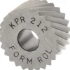 Standard Knurl Wheel: 3/4" Dia, 90 ° Tooth Angle, 12 TPI, Diagonal, High Speed Steel