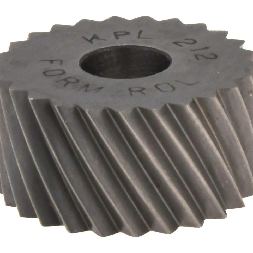 Standard Knurl Wheel: 3/4" Dia, 90 ° Tooth Angle, 12 TPI, Diagonal, High Speed Steel