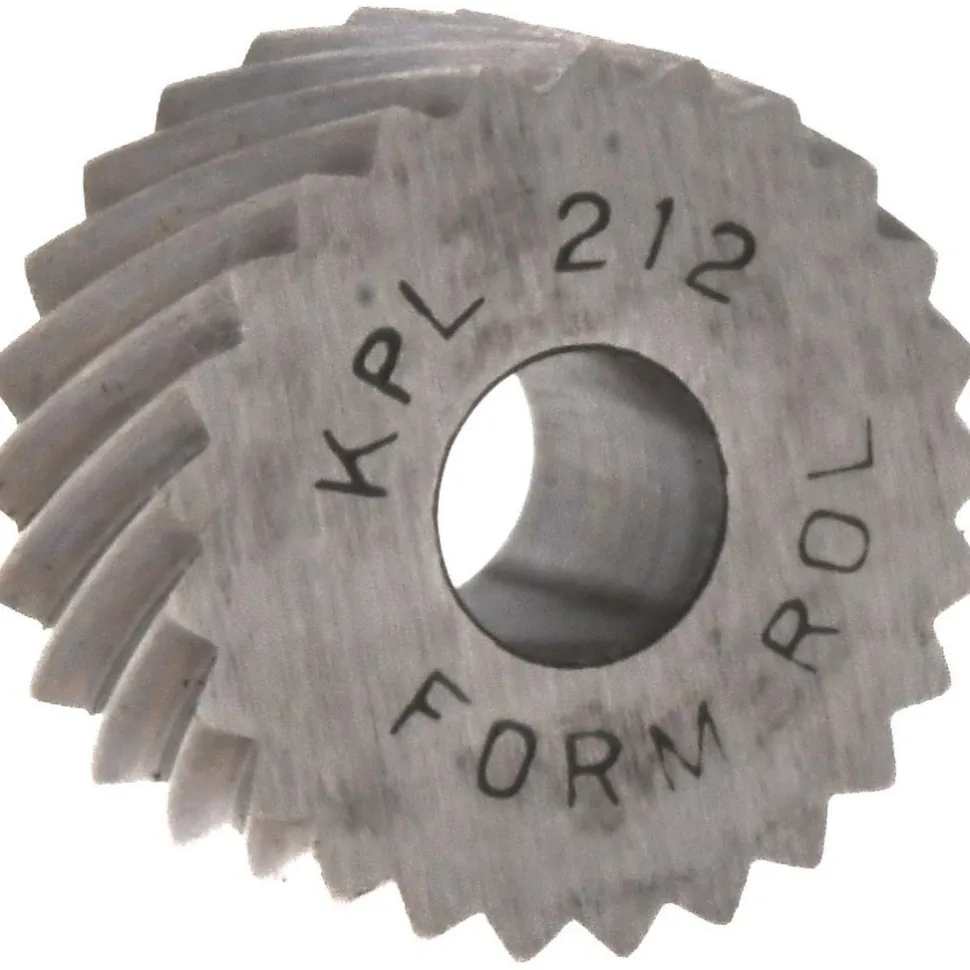 Standard Knurl Wheel: 3/4" Dia, 90 ° Tooth Angle, 12 TPI, Diagonal, High Speed Steel