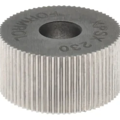 Standard Knurl Wheel: 3/4" Dia, 90 ° Tooth Angle, 30 TPI, Straight, Cobalt