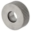 Standard Knurl Wheel: 1/2" Dia, 80 ° Tooth Angle, Straight, Cobalt