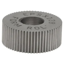 Standard Knurl Wheel: 1/2" Dia, 80 ° Tooth Angle, Straight, Cobalt