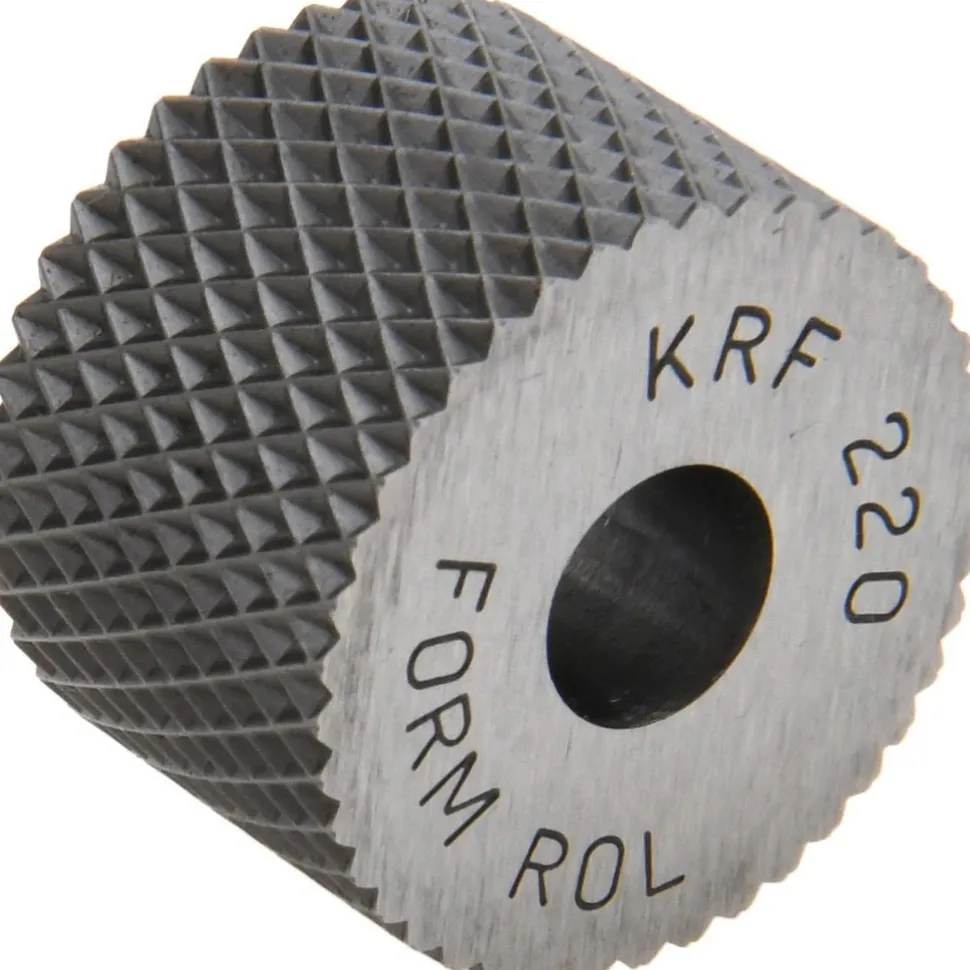 Standard Knurl Wheel: 3/4" Dia, 90 ° Tooth Angle, 20 TPI, Diamond, High Speed Steel
