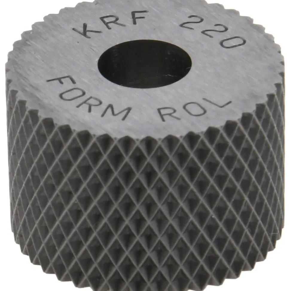 Standard Knurl Wheel: 3/4" Dia, 90 ° Tooth Angle, 20 TPI, Diamond, High Speed Steel