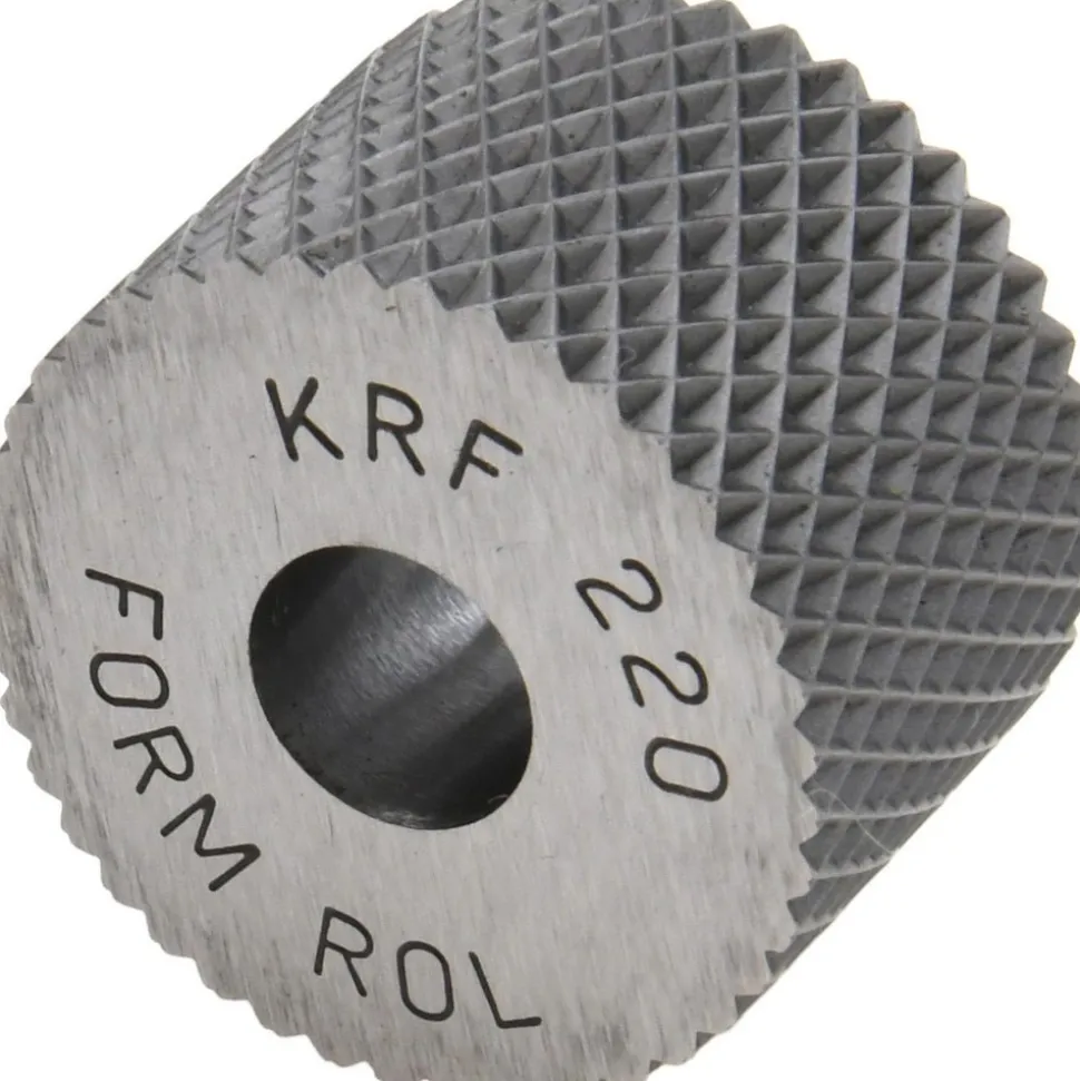 Standard Knurl Wheel: 3/4" Dia, 90 ° Tooth Angle, 20 TPI, Diamond, High Speed Steel