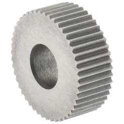 Standard Knurl Wheel: 1/2" Dia, 90 ° Tooth Angle, 30 TPI, Straight, Cobalt