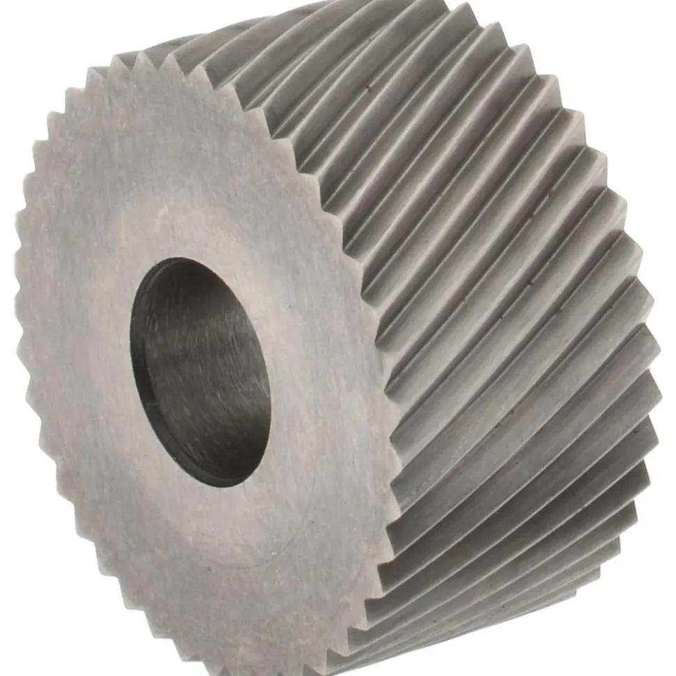 Standard Knurl Wheel: 3/4" Dia, 90 ° Tooth Angle, 20 TPI, Diagonal, Cobalt