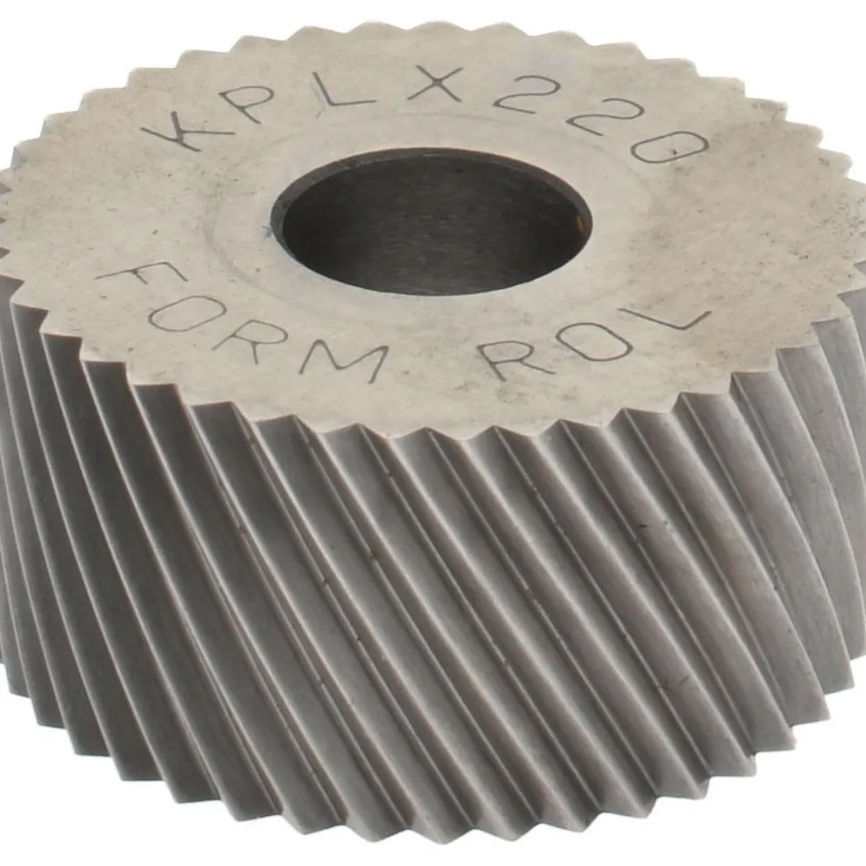 Standard Knurl Wheel: 3/4" Dia, 90 ° Tooth Angle, 20 TPI, Diagonal, Cobalt