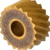 Standard Knurl Wheel: 3/4" Dia, 90 ° Tooth Angle, 10 TPI, Diagonal, High Speed Steel