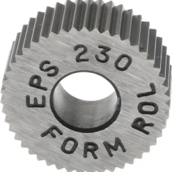 Standard Knurl Wheel: 1/2" Dia, 90 ° Tooth Angle, 30 TPI, Straight, High Speed Steel