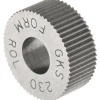 Standard Knurl Wheel: 5/8" Dia, 90 ° Tooth Angle, 30 TPI, Straight, High Speed Steel