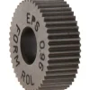 Standard Knurl Wheel: 1/2" Dia, 80 ° Tooth Angle, Straight, High Speed Steel