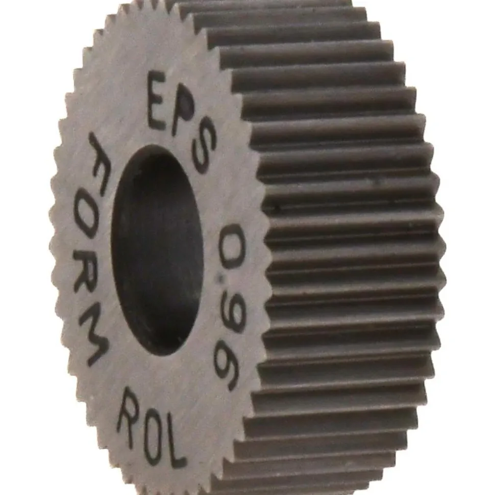 Standard Knurl Wheel: 1/2" Dia, 80 ° Tooth Angle, Straight, High Speed Steel