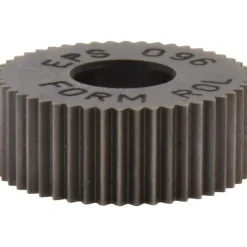 Standard Knurl Wheel: 1/2" Dia, 80 ° Tooth Angle, Straight, High Speed Steel