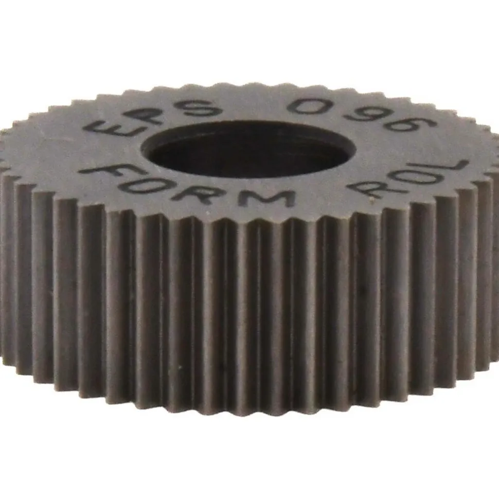 Standard Knurl Wheel: 1/2" Dia, 80 ° Tooth Angle, Straight, High Speed Steel