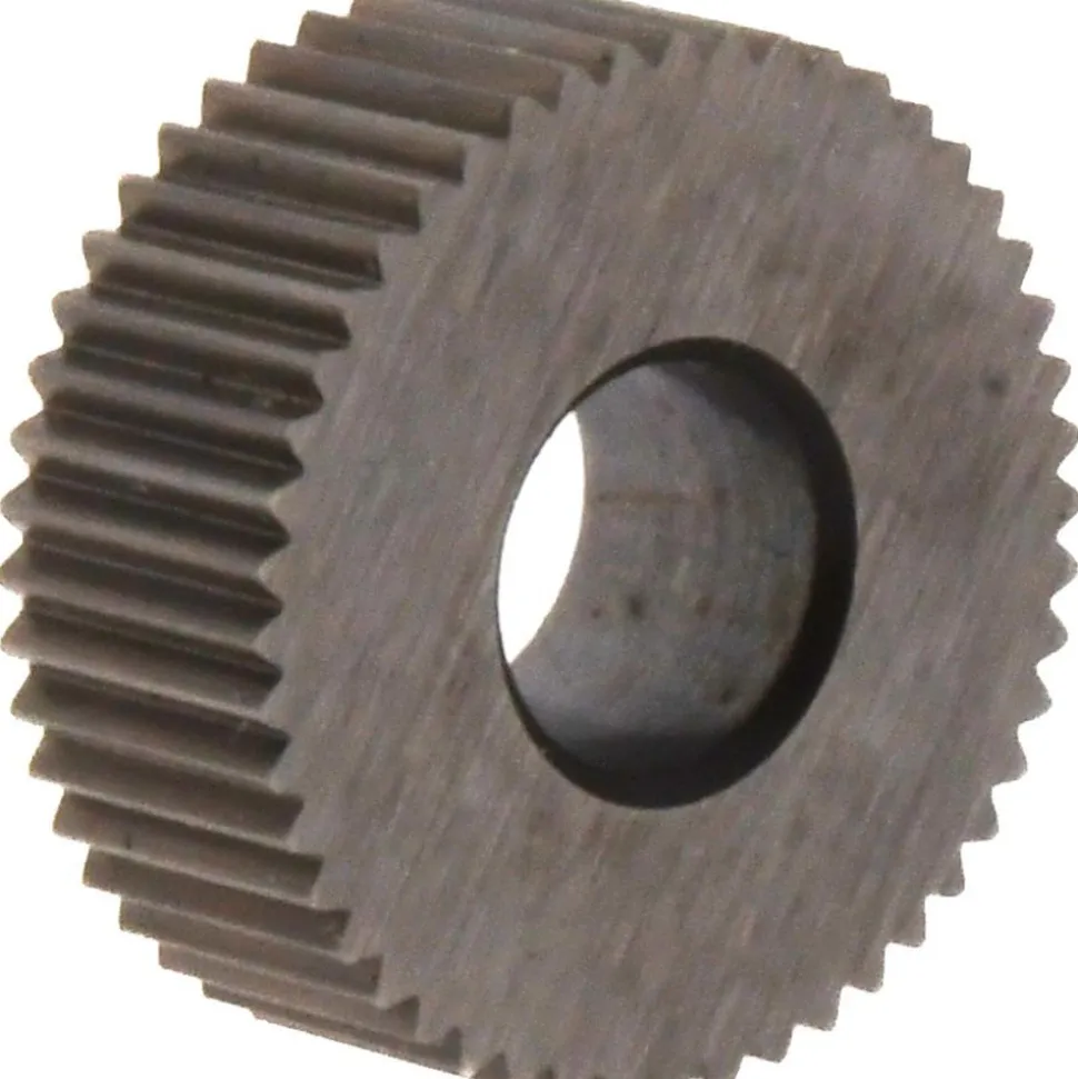 Standard Knurl Wheel: 1/2" Dia, 80 ° Tooth Angle, Straight, High Speed Steel
