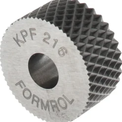 Standard Knurl Wheel: 3/4" Dia, 90 ° Tooth Angle, 16 TPI, Diamond, High Speed Steel