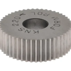 Standard Knurl Wheel: 3/4" Dia, 90 ° Tooth Angle, 20 TPI, Straight, Cobalt