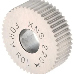 Standard Knurl Wheel: 3/4" Dia, 90 ° Tooth Angle, 20 TPI, Straight, Cobalt