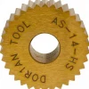 Standard Knurl Wheel: 3/4" Dia, 90 ° Tooth Angle, 14 TPI, Straight, High Speed Steel