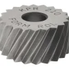 Standard Knurl Wheel: 3/4" Dia, 90 ° Tooth Angle, 10 TPI, Diagonal, High Speed Steel