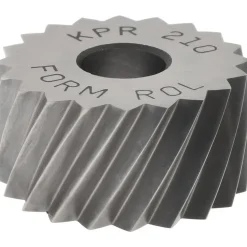 Standard Knurl Wheel: 3/4" Dia, 90 ° Tooth Angle, 10 TPI, Diagonal, High Speed Steel