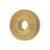 Standard Knurl Wheel: 3/4" Dia, 90 ° Tooth Angle, 20 TPI, Straight, High Speed Steel