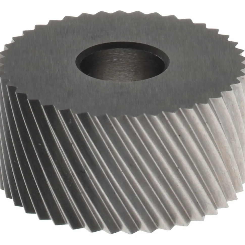 Standard Knurl Wheel: 3/4" Dia, 90 ° Tooth Angle, 20 TPI, Diagonal, High Speed Steel