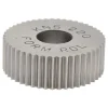 Standard Knurl Wheel: 3/4" Dia, 90 ° Tooth Angle, 20 TPI, Straight, High Speed Steel