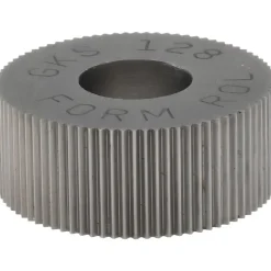 Standard Knurl Wheel: 5/8" Dia, 80 ° Tooth Angle, Straight, High Speed Steel