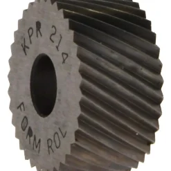 Standard Knurl Wheel: 3/4" Dia, 90 ° Tooth Angle, 14 TPI, Diagonal, High Speed Steel