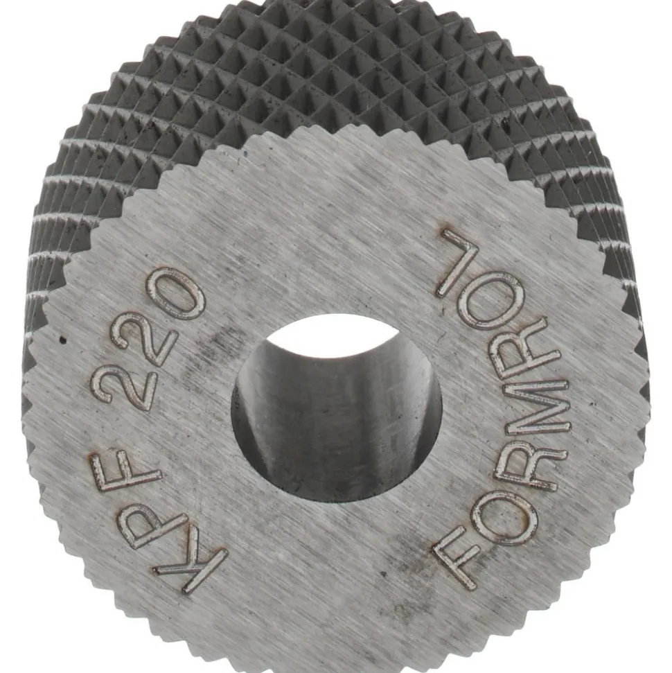 Standard Knurl Wheel: 3/4" Dia, 90 ° Tooth Angle, 20 TPI, Diamond, High Speed Steel