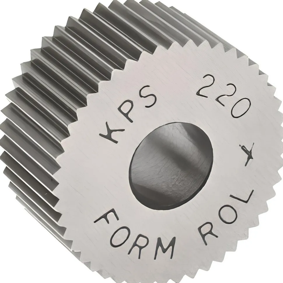 Standard Knurl Wheel: 3/4" Dia, 90 ° Tooth Angle, 20 TPI, Straight, Cobalt