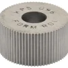 Standard Knurl Wheel: 3/4" Dia, 80 ° Tooth Angle, Straight, High Speed Steel