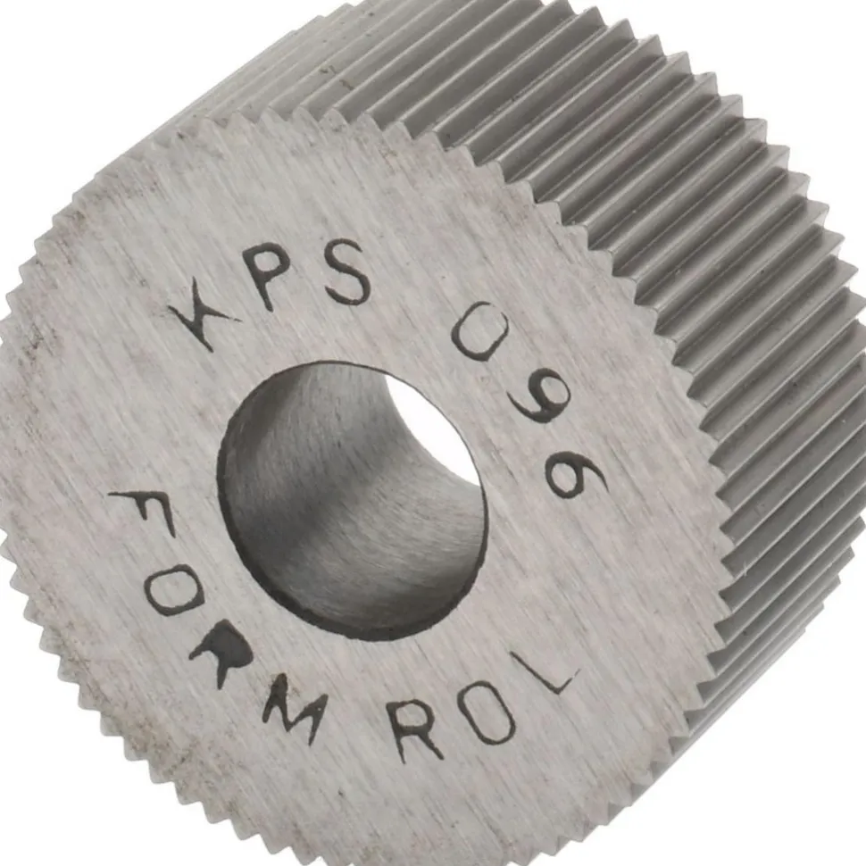 Standard Knurl Wheel: 3/4" Dia, 80 ° Tooth Angle, Straight, High Speed Steel