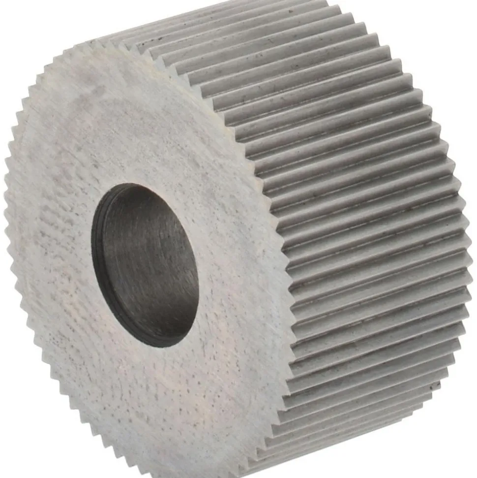 Standard Knurl Wheel: 3/4" Dia, 80 ° Tooth Angle, Straight, High Speed Steel