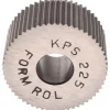 Standard Knurl Wheel: 3/4" Dia, 90 ° Tooth Angle, 25 TPI, Straight, High Speed Steel