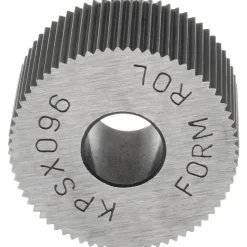 Standard Knurl Wheel: 3/4" Dia, 80 ° Tooth Angle, Straight, Cobalt