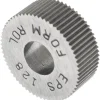 Standard Knurl Wheel: 1/2" Dia, 80 ° Tooth Angle, Straight, High Speed Steel