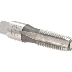 Standard Pipe Tap: 1/4-18, NPT, 4 Flutes, High Speed Steel, Bright/Uncoated