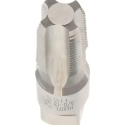 Standard Pipe Tap: 3/8-18, NPT, 4 Flutes, High Speed Steel, Bright/Uncoated