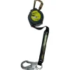 Steel Carabiner Unit Connector with Steel Locking Snap Hook 9' Lifeline Connector