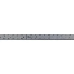Steel Rule: 6" OAL, Decimal & Metric Graduation, Flexible, 1/2" OAW