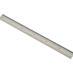 Steel Rule: 6" OAL, 16R Graduation, Flexible, 1/2" OAW