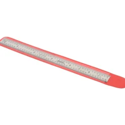 Steel Rule: 6" OAL, 4R Graduation, Flexible, 1/2" OAW