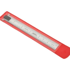 Steel Rule: 6" OAL, 4R Graduation, 3/4" OAW